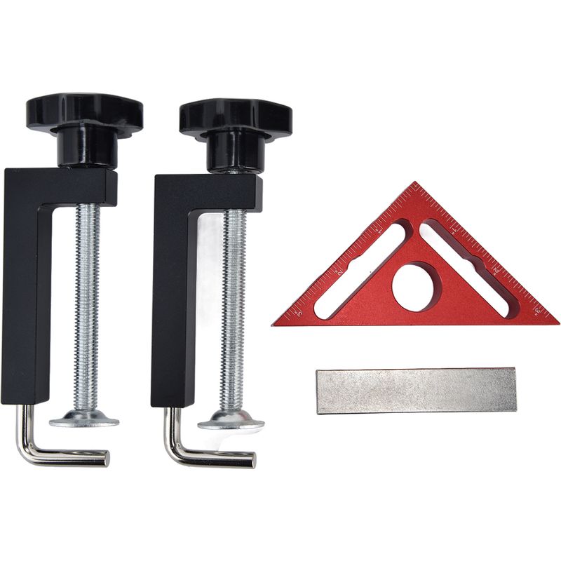 Magnetischer 90°-positionierwinkel, Dreieckswinkelmesser Mit Klemmanschlag, Holzbearbeitungswerkzeug