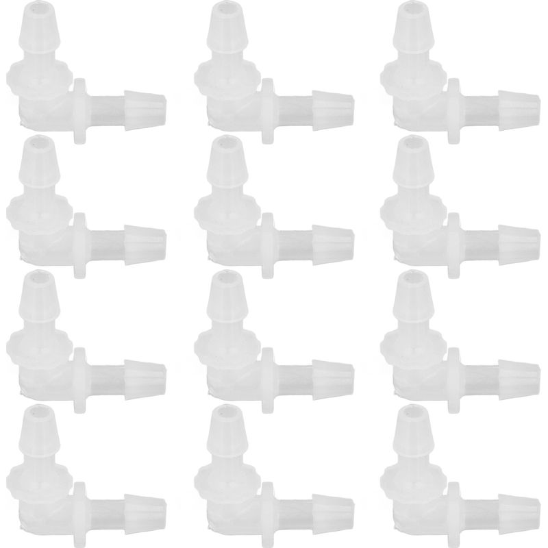 90°-winkelstück Aus Kunststoff Mit Widerhaken, 5,6 Mm, Adapter Mit Gleichem Durchmesser Für Schläuche, 12er-packung