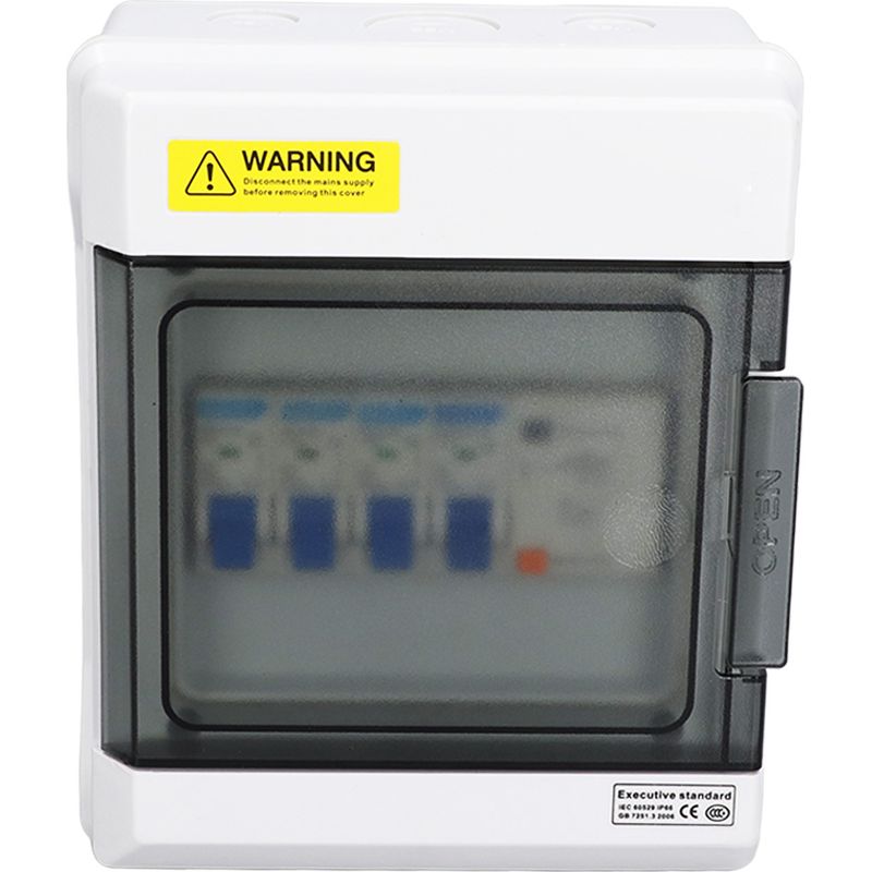 3-wege-leistungsschalter-verbrauchseinheit, Sicherungskasten Nach Australischem Standard, 230 V, 63 A, 30 Ma, Ddr + 3 Leistungsschalter (6 A + 16 A + 32 A)
