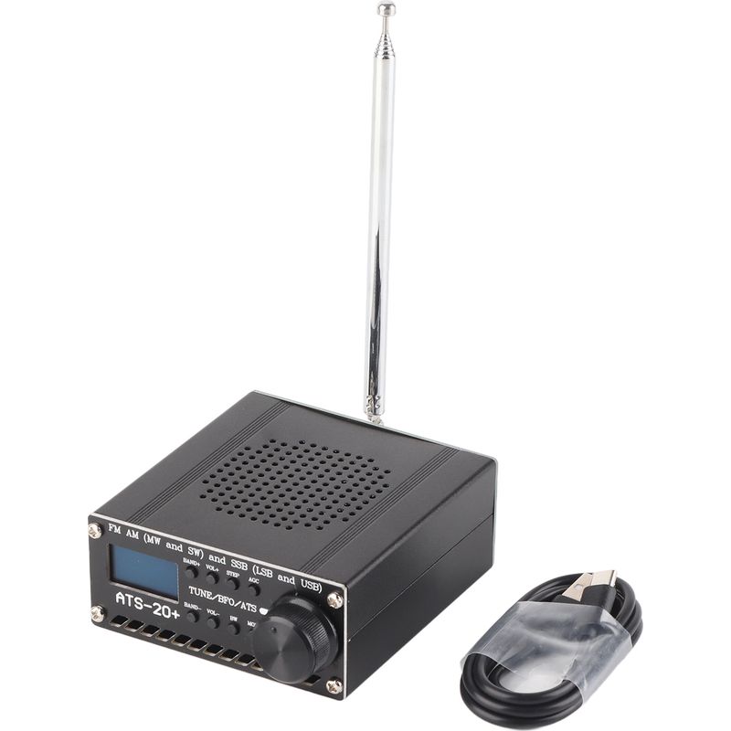 Ats-20+ Si4735 Tragbarer Usb-scanner Für Am/mw/lw/sw/ssb Mit Antenne