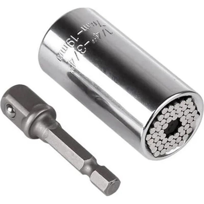 7–19 Mm Mehrzweck-universalstecknuss, Chrom-vanadium-stahl, Für Schlagschrauber, Robuste Chromspitze