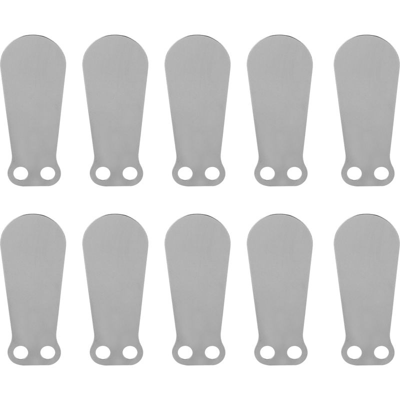 10 Stück Luftkompressor-klappenplatten, Zungenförmig, Ansaug- Und Auslasszubehör Aus Gusseisen, 80 Kurze Auslassplatten