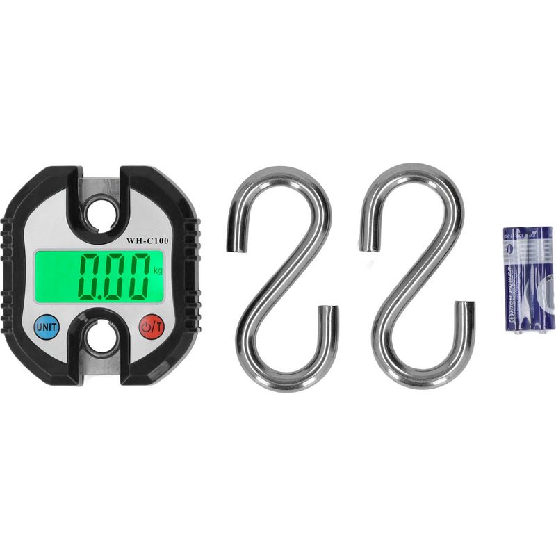 Hängende Digitale Lcd-badezimmerwaage, 150 Kg Tragkraft, Für Lagergepäck, Schwarz