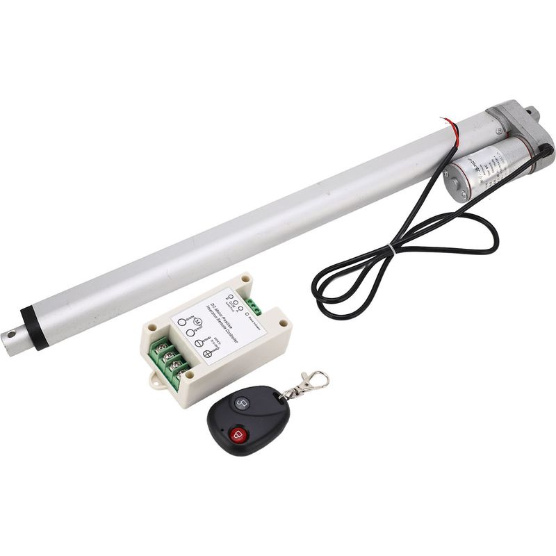 Weißer Ip65 750n Linearantrieb Aus Aluminiumlegierung Mit Metallgetriebemotor, 400 Mm Hub, 24v-set Mit Fernbedienung