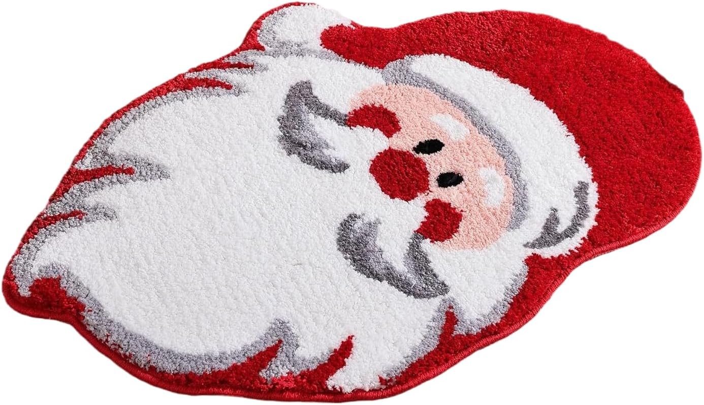 Ccykxa Weihnachts-badematte, 40,6 X 61 Cm, Festliche Badematte, Weihnachts-duschmatte, Weiche Badezimmermatte, Rutschfeste Matte