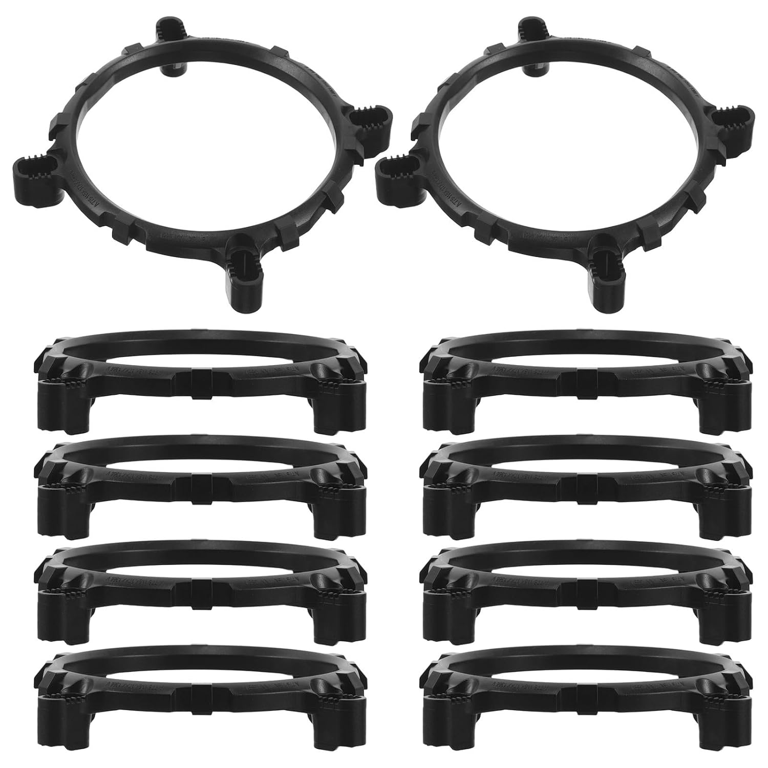 Ccykxa 10 Sets Schwarze Cpu-kühlkörperhalterungen Aus Kunststoff Und Aluminiumlegierung, Einfache Montage Mit Schrauben, Kompatibel Mit Computern, Für Partys
