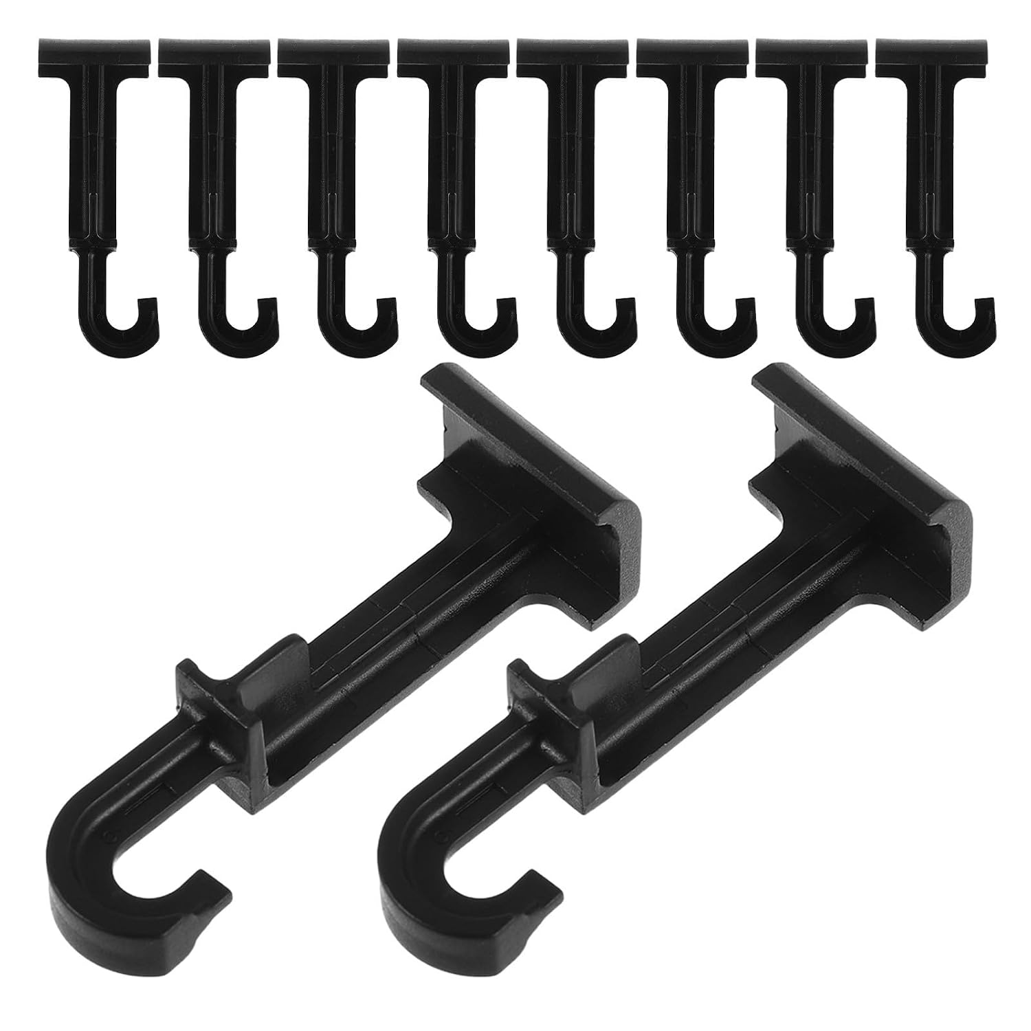 Ccykxalot De 4 Porte-balais Muraux Adhésifs Sans Perçage, Supports Multifonctions Pour Balai Et Serpillière, Fixation Résistante Trace, Installation Facile
