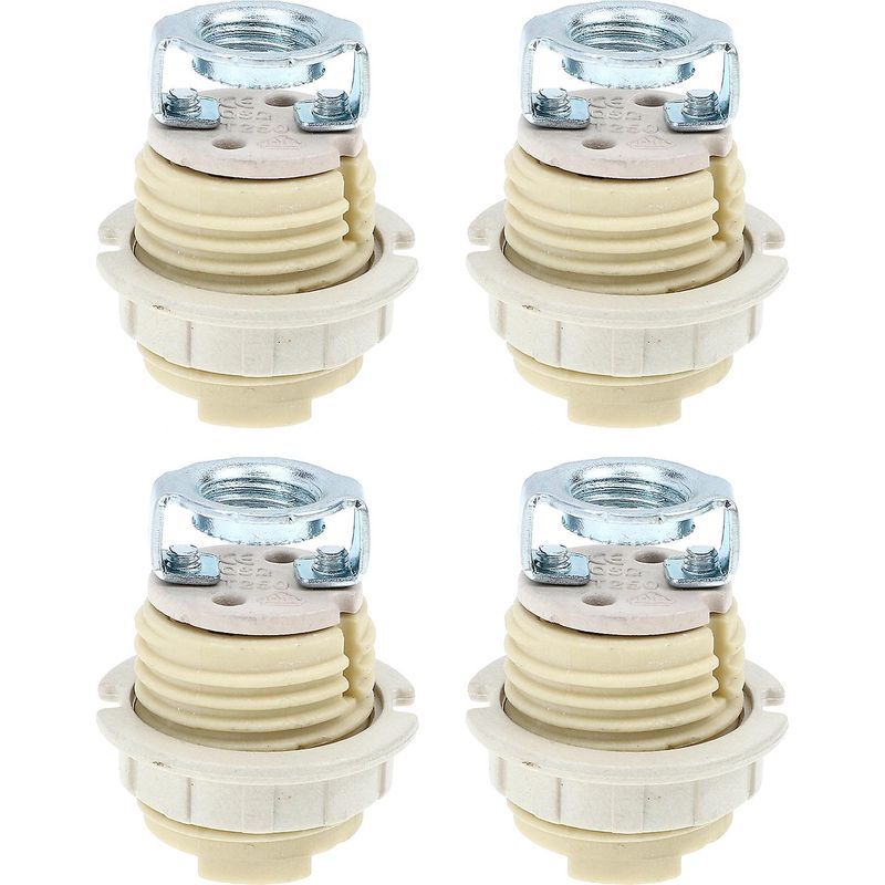 Set Mit 4 E12-fassungen Für G9-glühbirnen, Kompatibel Mit Kronleuchtern Und Lampen. Keramik-fassungsadapter.