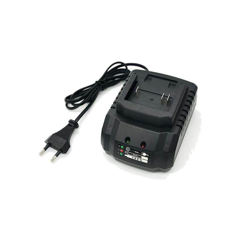 Ladegerät Kompatibel Mit Makita Lithium-akkus (18–21 V). Stromversorgung: Europäischer Stecker, Schwarz.