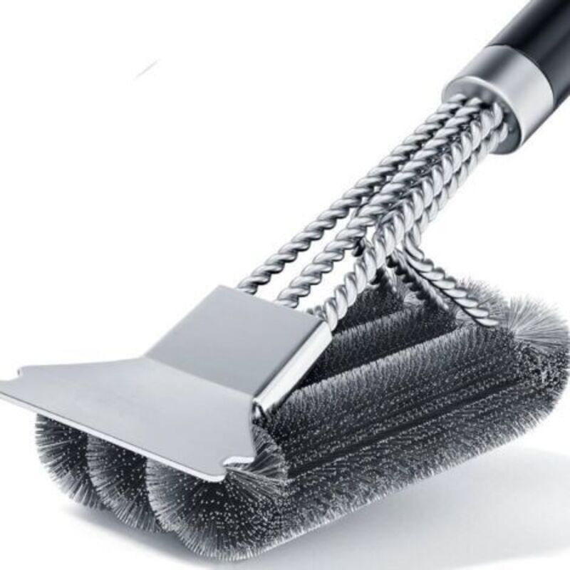 Ecleanfy Grillreinigungsbürste Und -schaber – Draht-grillbürste – 46 Cm Grillreiniger Aus Edelstahl – Sicheres Grillzubehör Und -werkzeuge