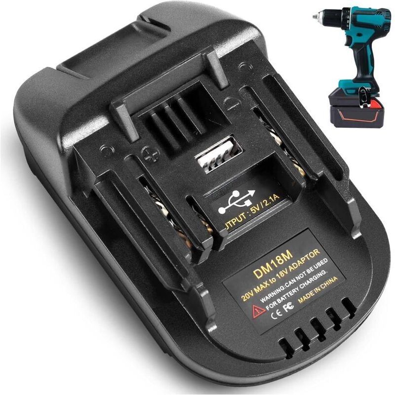 Der Ecleanfy Dm18m Akkuadapter Ist Kompatibel Mit Makita 18v/20v Li-ion-akkus, Außerdem Kompatibel Mit Dewalt- Und Milwaukee-m18-akkus Und Umrüstbar Auf Makita Bl1830/bl18-akkus.