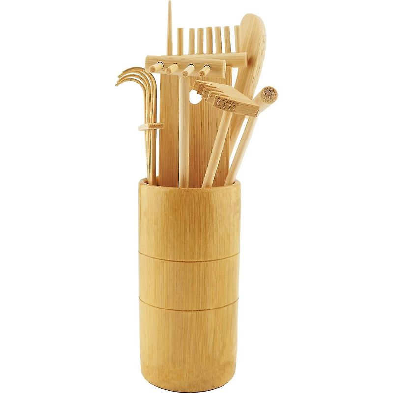 Set Aus 7 Mini-zen-gartenrechen, Sandrechen Für Zen-gärten, Miniatur-zen-gartenwerkzeuge Und -accessoires Für Zuhause, Dekoration Und Ruhe, Förderlich Für Spirituelle Meditation.