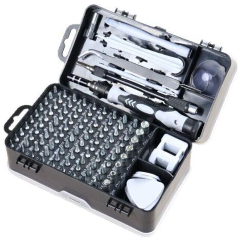 Ecleanfy 135-in-1 Schraubendreher-set, Präzisions-magnetschraubendreher, Torx-bits, Isolierte Multifunktionswerkzeuge, Handwerkzeug-set Für Die Handy-reparatur (grau)