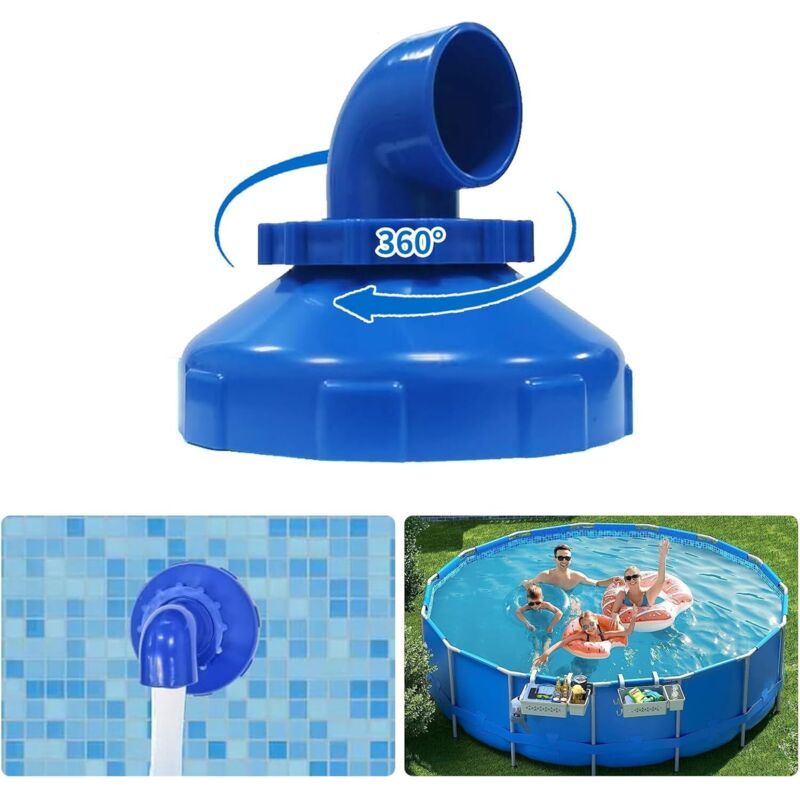 Ecleanfy – Durchflussdüse, Rücklaufdüse Für Pools, 38/32-mm-einlassdüse, Pooldüse, Einlassdüse Für Pools, Für Standard-pooleinlassdüsen, Verstellbarer Düsenkopf