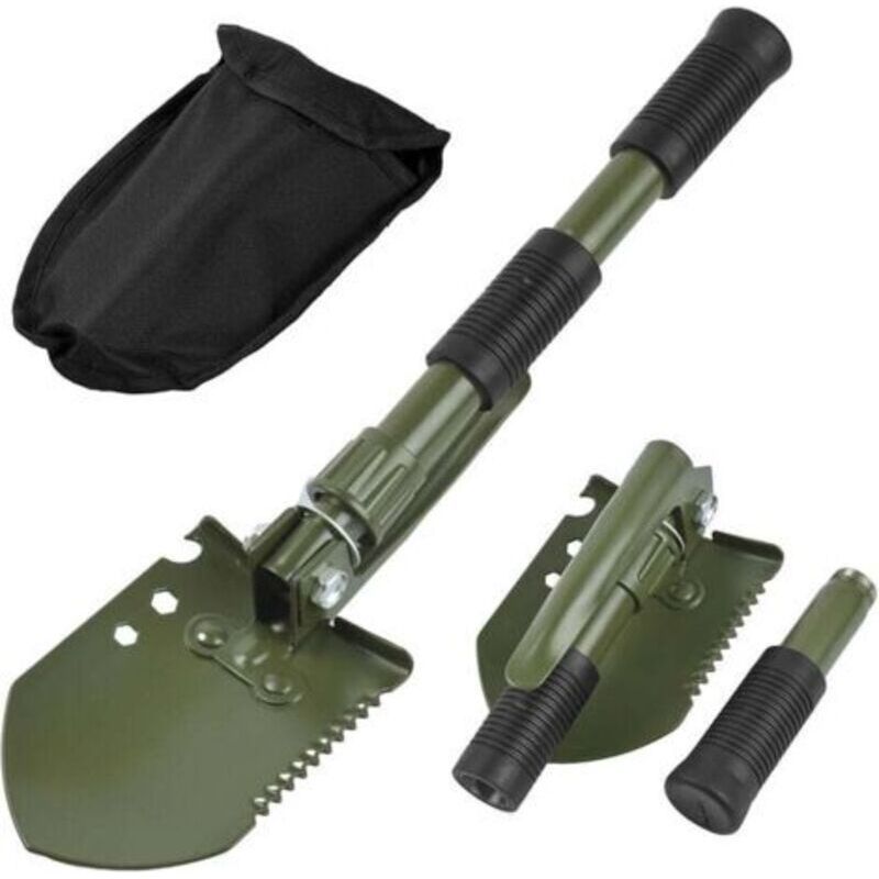 Ecleanfy Multifunktions-campingspaten, Hochwertiger, Klappbarer Stahlspaten In Militärqualität Mit Tragetasche Für Outdoor-camping Und Überleben