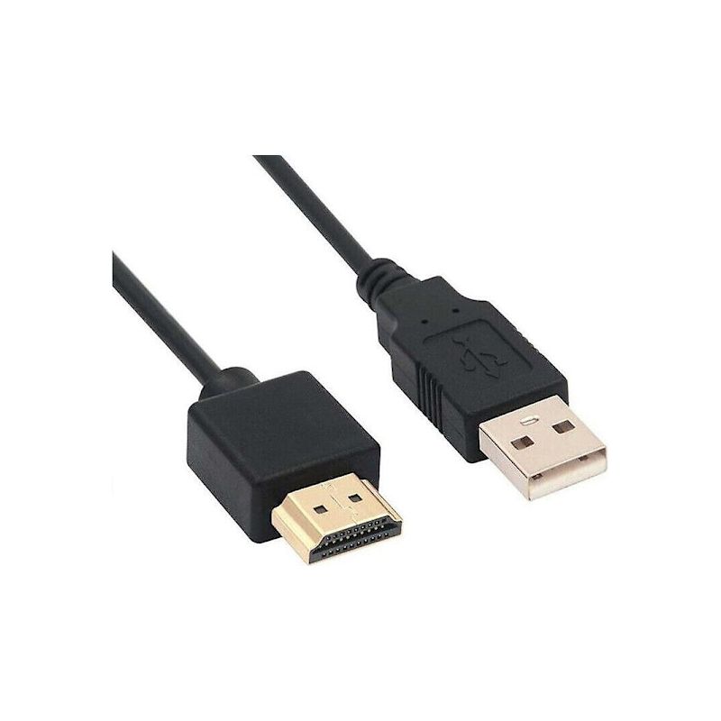 1 Hdmi-zu-usb-kabel, Usb-zu-hdmi-stecker-stromkabel, 0,5 M Aus Reinem Kupfer