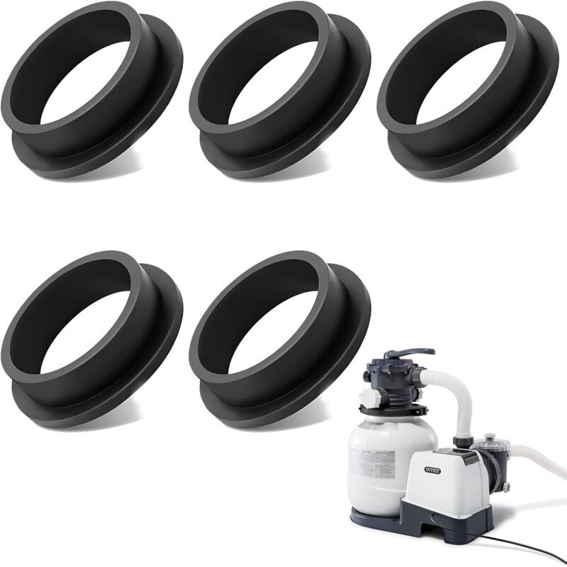 Ecleanfy - Packung Mit 5 Ersatz-o-ringen Für Intex Sandpumpen 26323ca, 26323eh, 26331ca, 26331eh, 26337eh (schwarz)