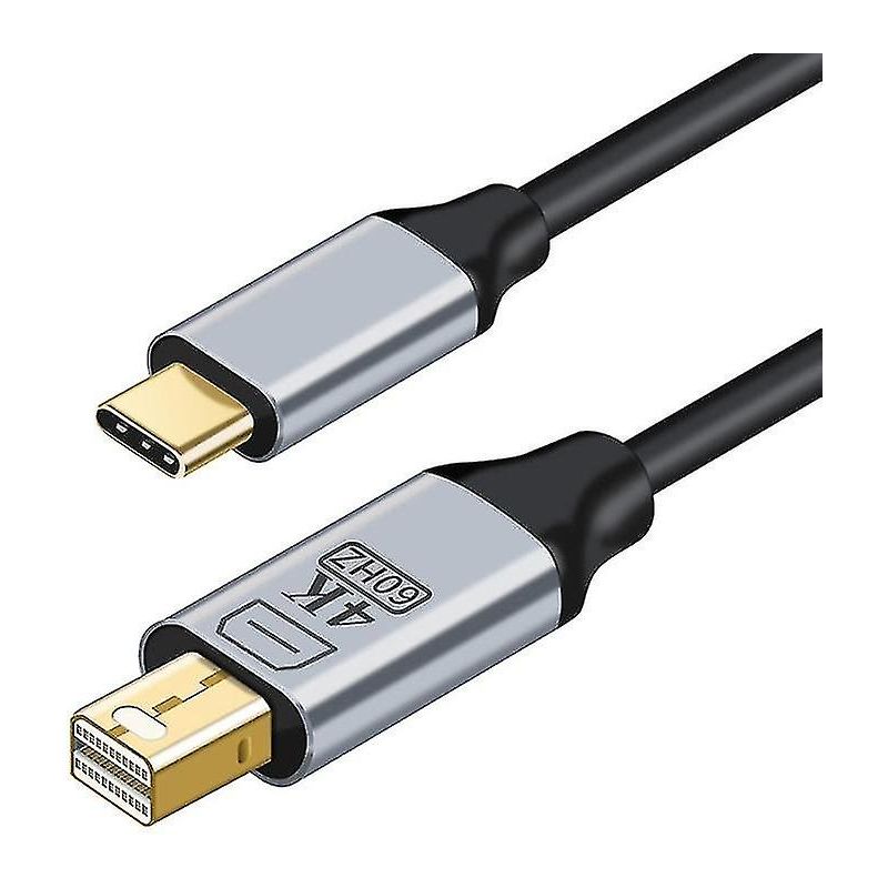 Thunderbolt-3-kabel, Usb-c Auf Mini Dp, Typ-c Auf Displayport 4k 60hz