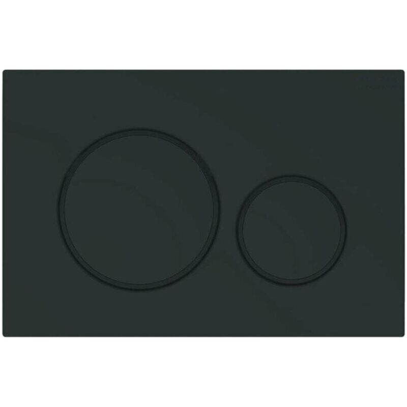 Ecleanfy-sjqka – Sigma 20 Wc-spülplatte – Mattschwarz – Strapazierfähiges Kunststoffmaterial – Werkzeuglose Montage – Effizientes Wassermanagement