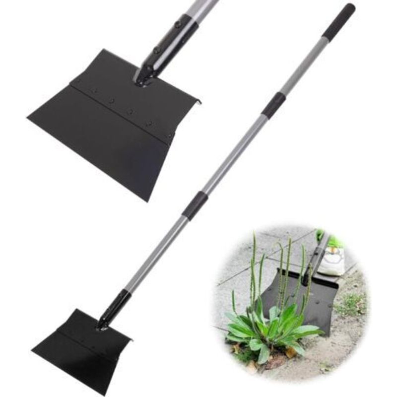 Ecleanfy Handrasentrimmer, Multifunktionale Gartenschaufel – Robuster Stahl Mit 137 Cm Verstellbarem Griff, Gartenschaber, Spaten Zum Jäten, Graben Und Roden