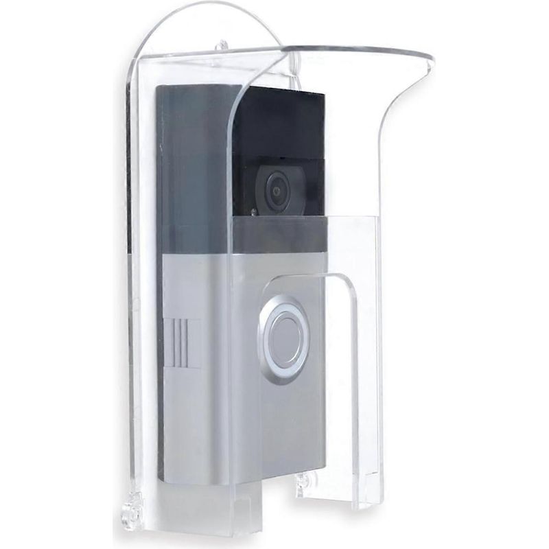 Transparente Kunststoff-schutzhülle Für Die Ring-türklingel, Wasserdicht Und Kompatibel Mit Ring-modellen.