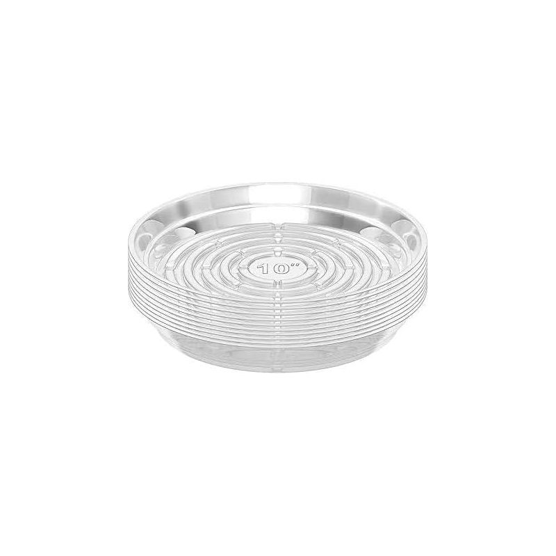 Transparente Untersetzer Für Zimmer- Und Gartenpflanzen, 10 Stück, 25 Cm (10 Zoll)