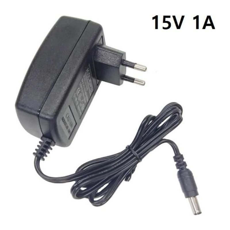 Universelles Ac/dc-ladegerät 15v 1a Mit Eu-stecker (5,5 Mm X 2,5 Mm)