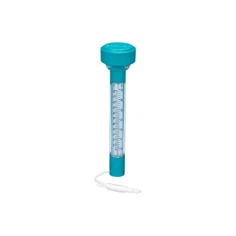 Ecleanfy Schwimmendes Poolthermometer Mit Trageband – Wasserdichtes Thermometer 4,8 X 4,8 X 18,5 Cm, Präzise Für Pool/spa/aquarium, Gut Ablesbar Mit Rostfreiem Trageband