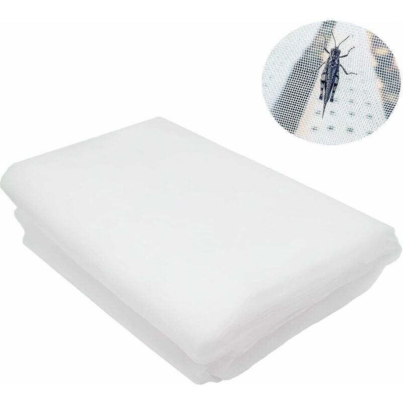 Ecleanfy Vogel- Und Insektennetz, Gartennetz, 10 M X 2,5 M Insektennetz, Insektennetz Für Den Gemüsegarten, Feinmaschiges Insektennetz Zum Schutz Von Pflanzen, Blumen Und Gemüse