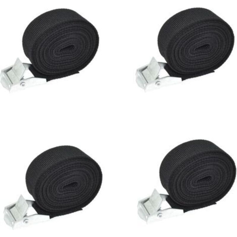 Ecleanfy 4-teiliges Set Kurzer Spanngurte, Befestigungsgurte, Spanngurte Mit Schnalle, Lastbeständige Gurte, Fahrradträger-spanngurte Zur Sicherung Von Motorrädern/autos/fahrradträgern/gepäck