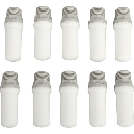 Silencieux D'Échappement D'Air De Solénoïde De Silencieux Pneumatique De Valve De G3/8in De 10 Pièces