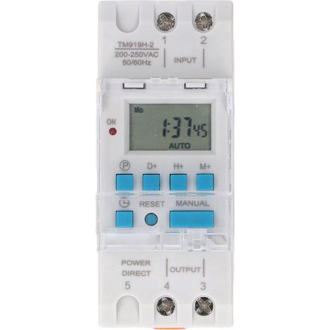 Minuterie Programmable De 7 Jours, Affichage Lcd, Interrupteur Numérique, Contrôleur De Synchronisation De Cycle Automatique, Mémoire De Secours De Batterie