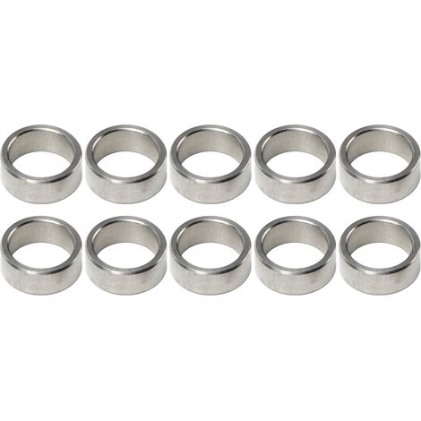 10 Pièces Entretoise De Rondelle 15mm Od 12mm Id Ensemble De Pièces D'Accessoires De Matériel En Acier Inoxydable Kit3515-0015-0060