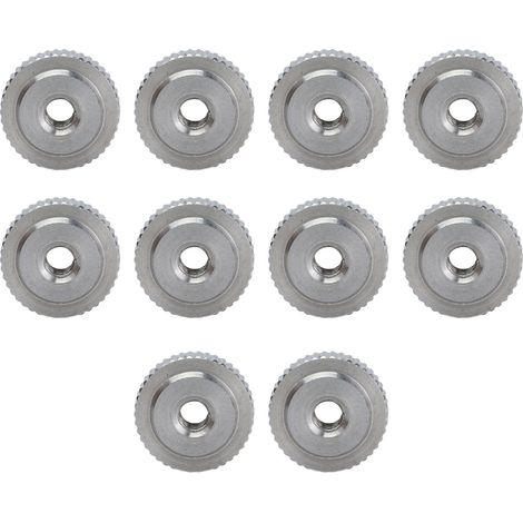 Écrou Moleté À Tête Plate En Acier Inoxydable 304, Trou Traversant, Serrage Manuel, Nutm3