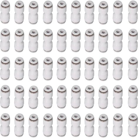 Le Connecteur De Tube De Raccord Pneumatique Pousse Directement Pour Connecter Les Raccords Relie Les Tubes De Tuyaux (pu4 （50pcs） )