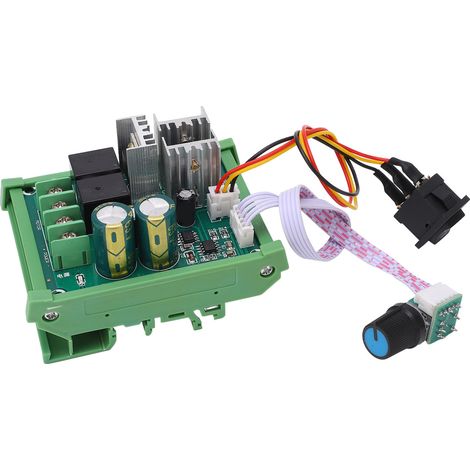 Module De Régulateur De Pilote De Moteur Haute Puissance, Contrôleur De Vitesse Pwm Dc, Montage Sur Rail Din Dc12-55v
