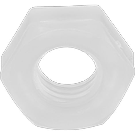 Écrous Hexagonaux En Plastique, 50 Pièces, Protection De L'Environnement, Résistance Blanche À La Corrosion, Pour Accessoires Industriels M10