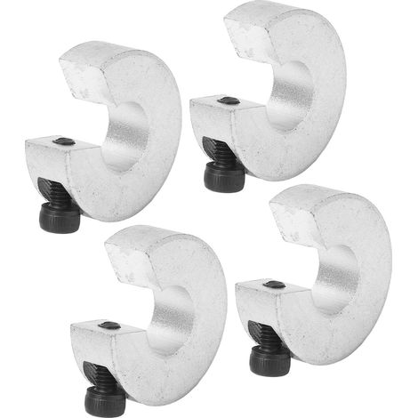 Collier D'Arbre De Rail Linéaire, 4 Pièces, 12mm Id 30mm Od 10mm D'Épaisseur, Anneau De Fixation De Limite En Alliage D'Aluminium Avec Vis M4