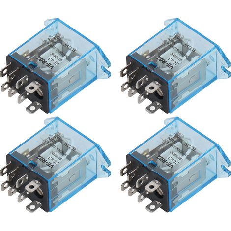 Relais De Puissance Électromagnétique 220v, 4 Pièces, Structure Thermoplastique Étanche Polyvalente Pour Porte De Garage