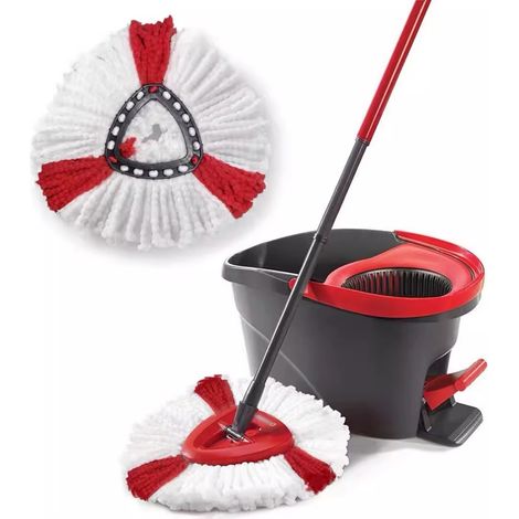 Kompatibel Mit Vileda Ocedar Dreieckigen, Rotierenden Wischmoppköpfen – 3er-pack – Rot