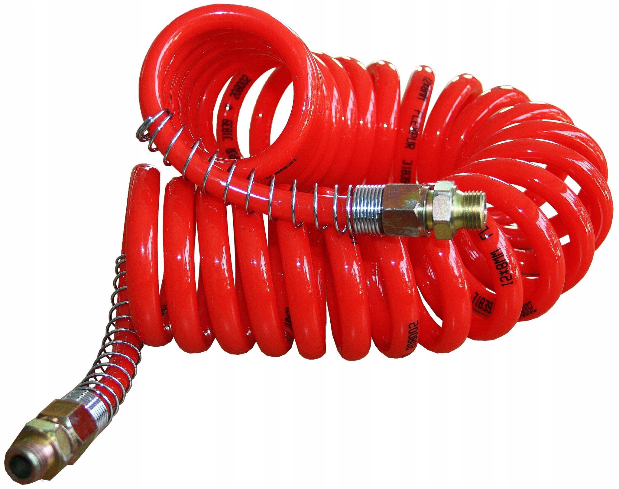 Spiral-pneumatikschlauch M22 6 M Silikon Rot