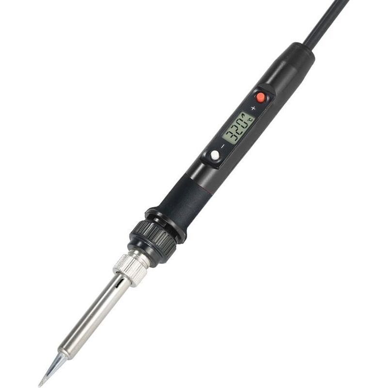 80-w-elektrolötkolben – Temperaturregelung 180–480 °c – Lcd-display – Ergonomischer Silikongriff – 1400 Mm Kabel
