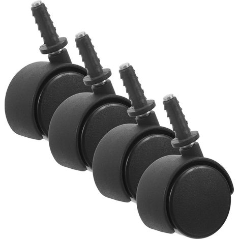 Ein Set Aus 4 Universalrollen Für Staubsauger Und Kleine Haushaltsgeräte, Schwarz.