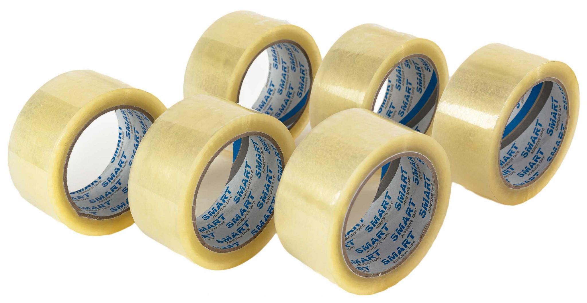 Smart Transparentes Acryl-verpackungsband 48/50y - 6 Stück.