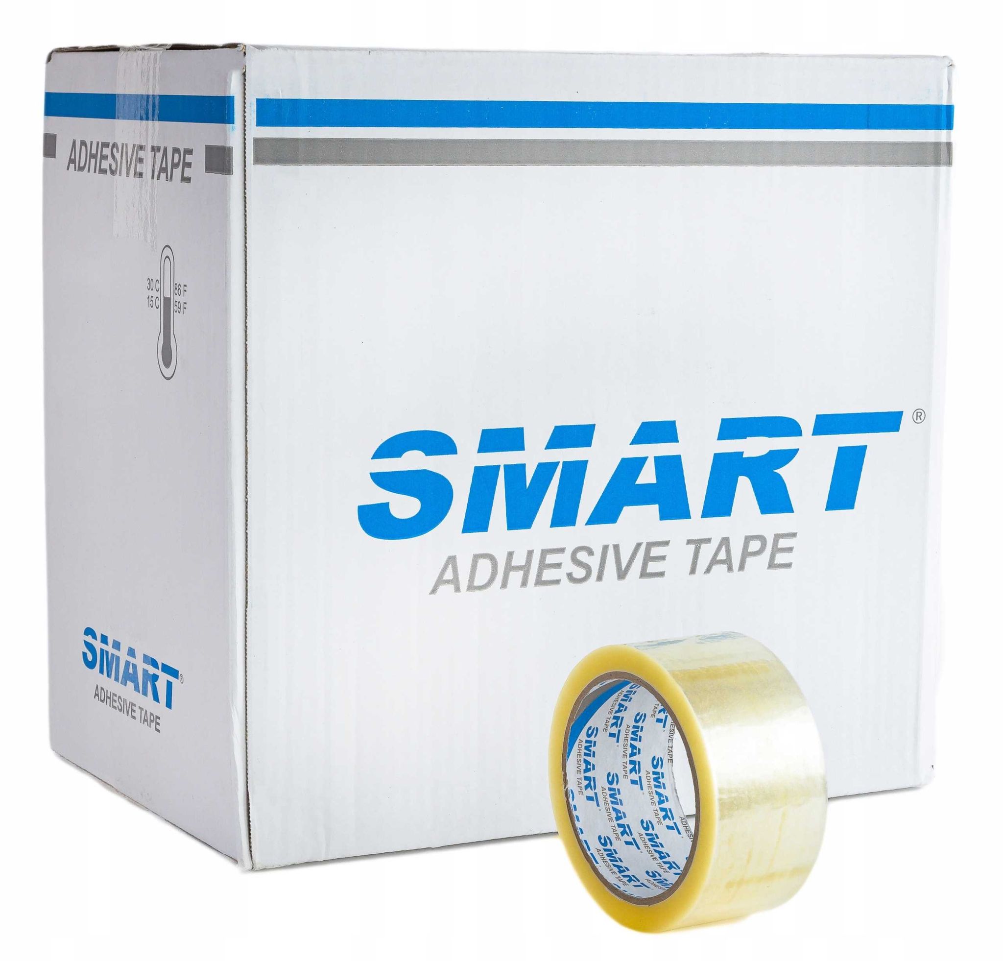 Smart Transparentes Verpackungsband Aus Synthetischem Kautschuk (schmelzklebstoff) 48/66y - 36 Stück.