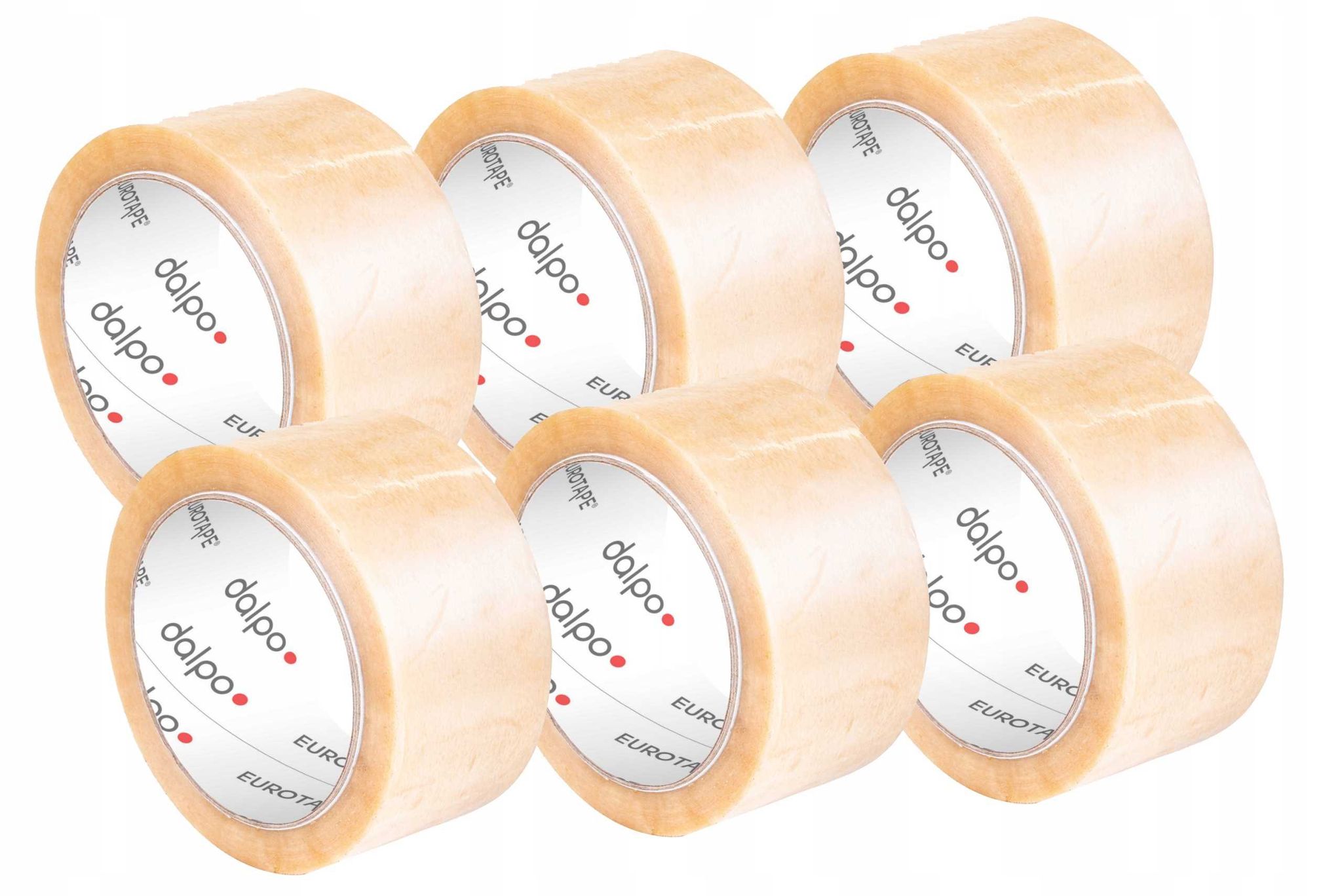 Dalpo Transparentes Acryl-verpackungsband 48/60y - 6 Stück.