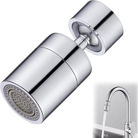 360° Drehbarer Strahlregler Für Wasserhähne – Wassersparend, Zwei Wasserauslassmodi, Universelle Schnittstelle, Chromoberfläche, Für Küche Und Bad