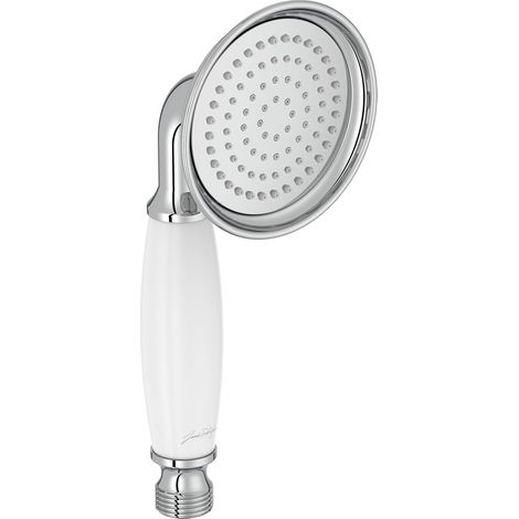 Duschkopf – Vintage-design, Keramikgriff – Robust – Wassersparender Duschkopf (10 L/min) – Kalkabweisend – Chromoberfläche
