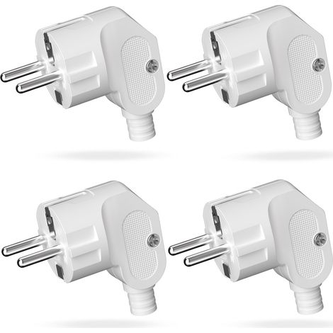 4. Zweipolige Steckdose, 250 V (16 A), Standard-din-stecker Mit Erdungskontakt, Geeignet Für Den Innenbereich, Weiß.