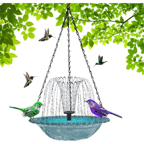 Solarbrunnen Für Vogelteich, Solarpumpe Für Gartenbrunnen – Hängende Außendekoration Für Vögel, Naturlandschaft, Hof, Balkon, Garten